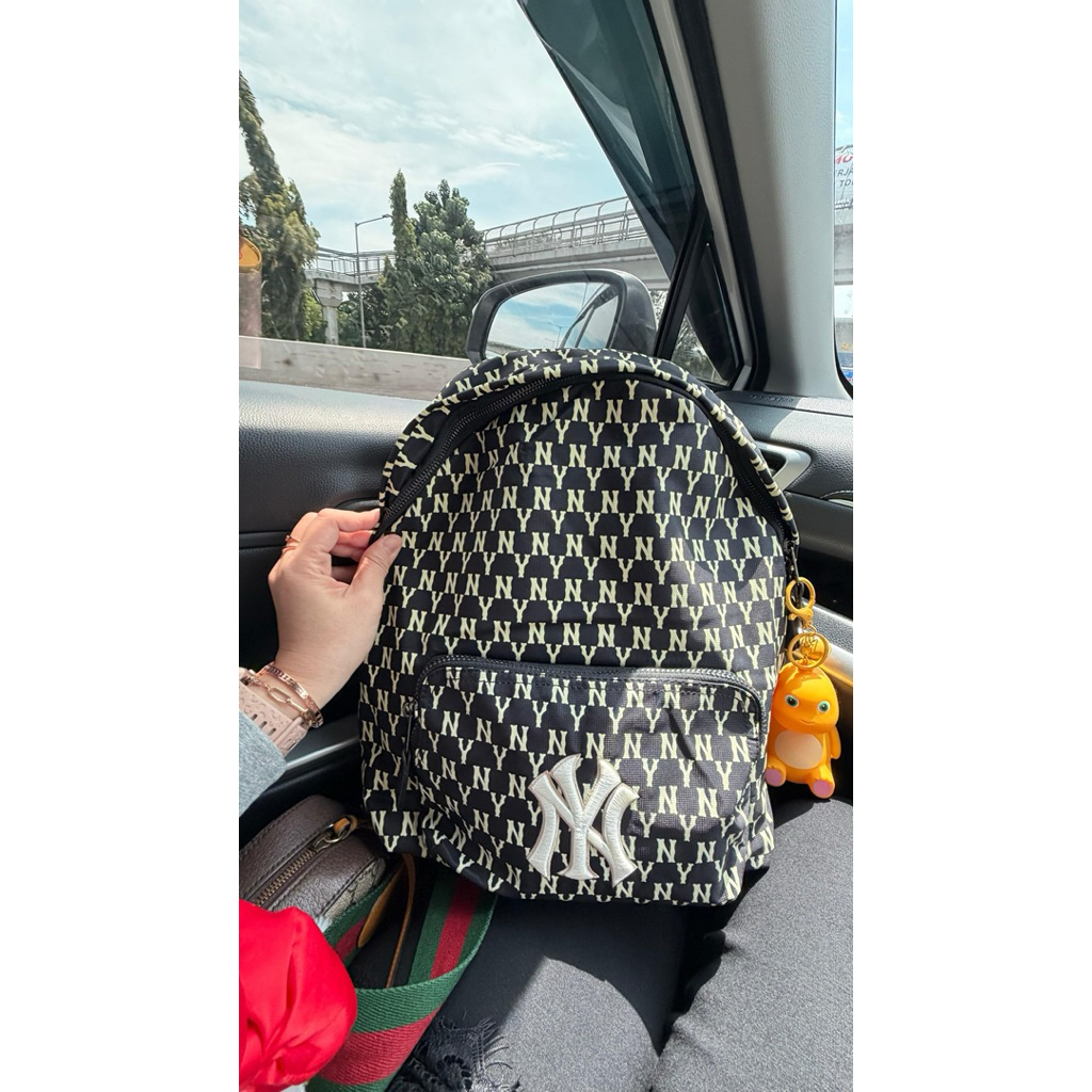 TAS Ransel MLB besar hitam lemon prelv