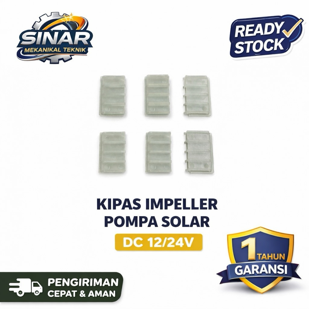 Kipas Impeller Pompa Solar DC 12/24V Baling-Baling Minyak Solar 2pcs Original Garansi Resmi - Water