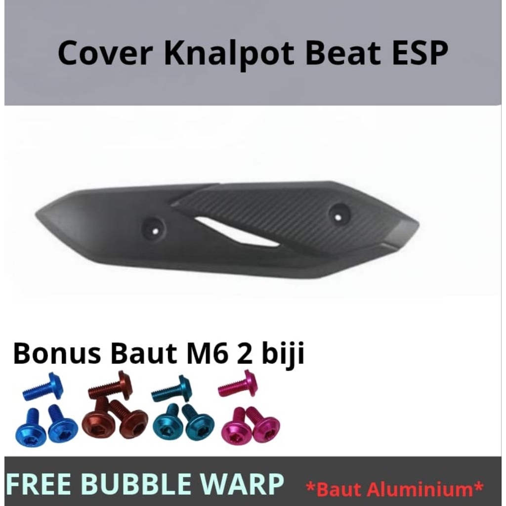 Cover knalpot Beat Fi ESP 2015-2016/ Pelindung Knalpot Beat Fi 2015-2016/ Cover Knalpot beat