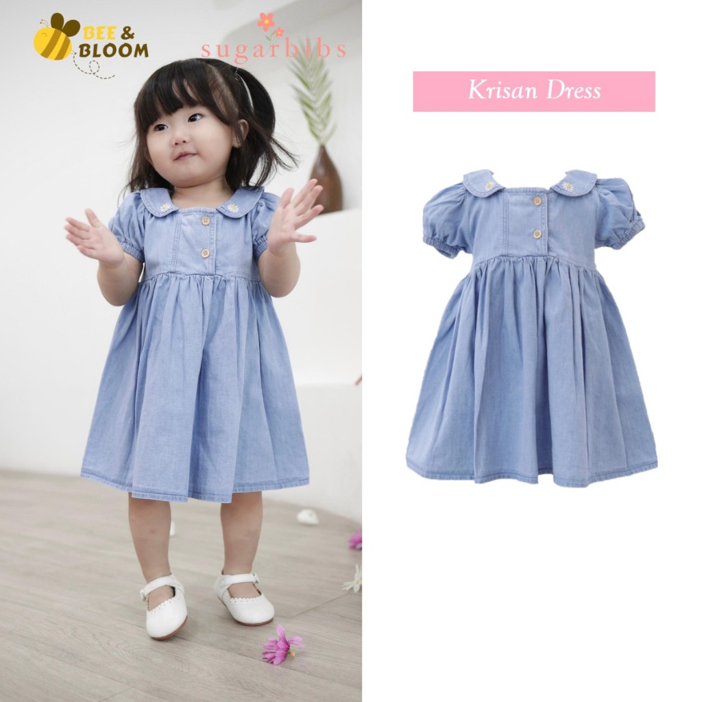 SugarBibs Krisan Dress Anak Perempuan | Dress SugarBibs
