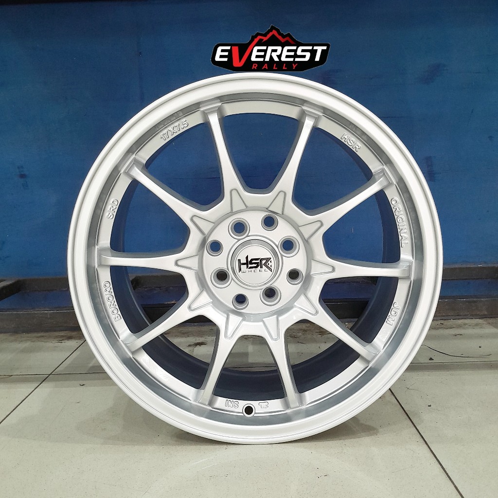 Velg mobil jazz mobilio ring 17 hsr boroko srd warna silver