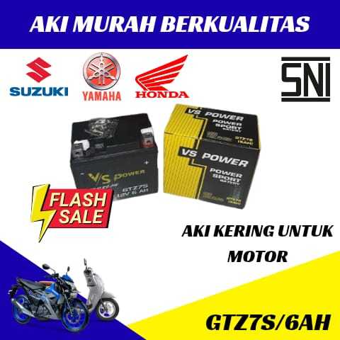 Aki Motor Yamaha NMax N Max N-Max GTZ7S 6AH GSJ Accu Kering MF/Aki kering,VARIO