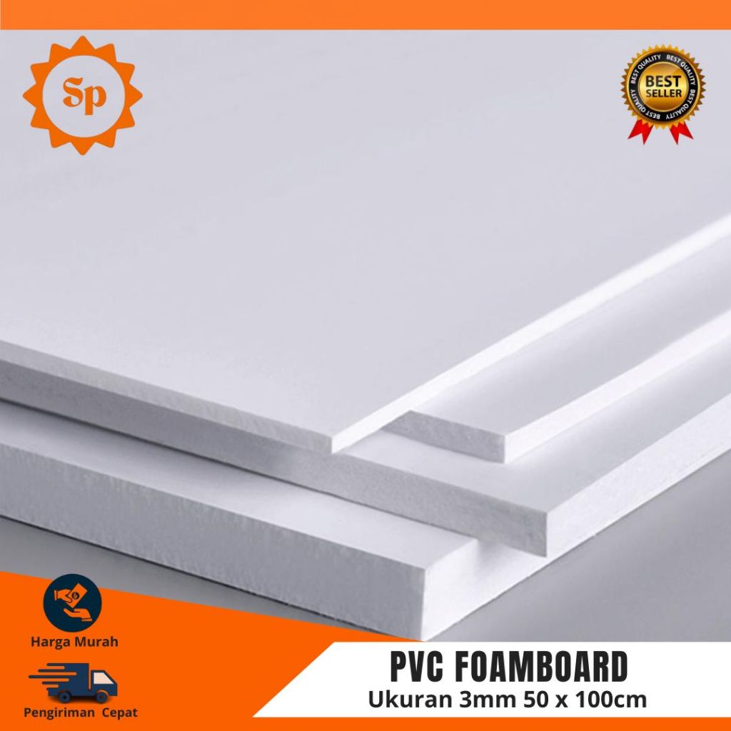 PVC Board / PVC Foamboard / potongan ukuran 3mm 50 x 100cm