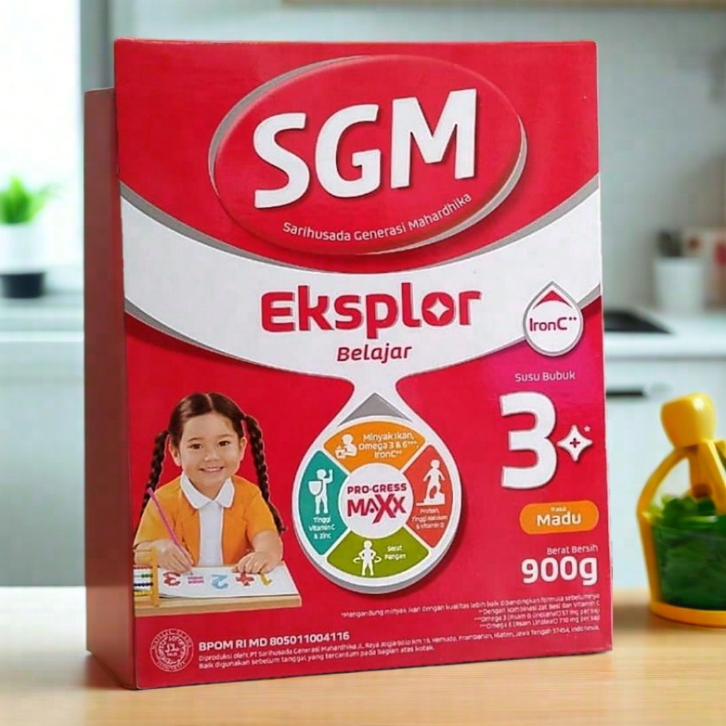 Susu Formula SGM Eksplor  3 PLUS VANILA MADU 900 GR