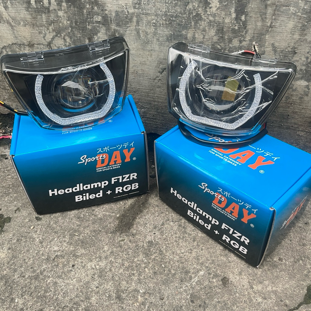 lampu biled FIZ R head lamp biled fiz r+RGB DAY