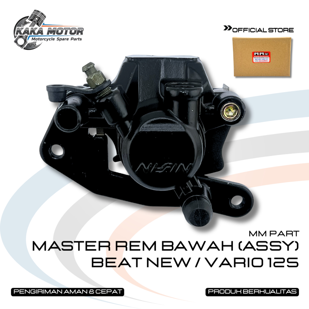 MASTER REM BAWAH ASSY BEAT NEW / VARIO 125 - Master Rem Cakram Depan Nissin Beat New / Vario 125