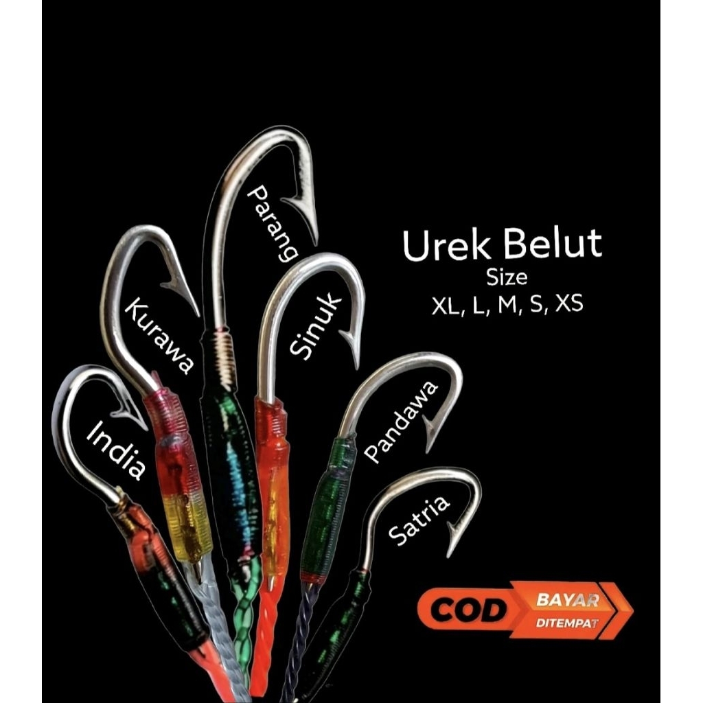 kail pancing belut sawah siap pakai bahan baja anti karat