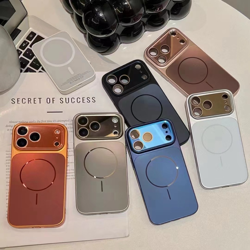 Metallic Flowing Magsafe Premium Case For iPhone 17 Pro Max iPhone 16 Pro Max iPhone 15 14 13 Pro Ma