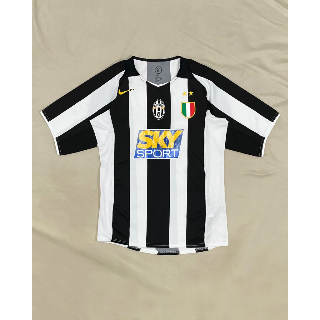 Original Nike Juventus Home Kit 2004 2005 Jersey Bola Vintage