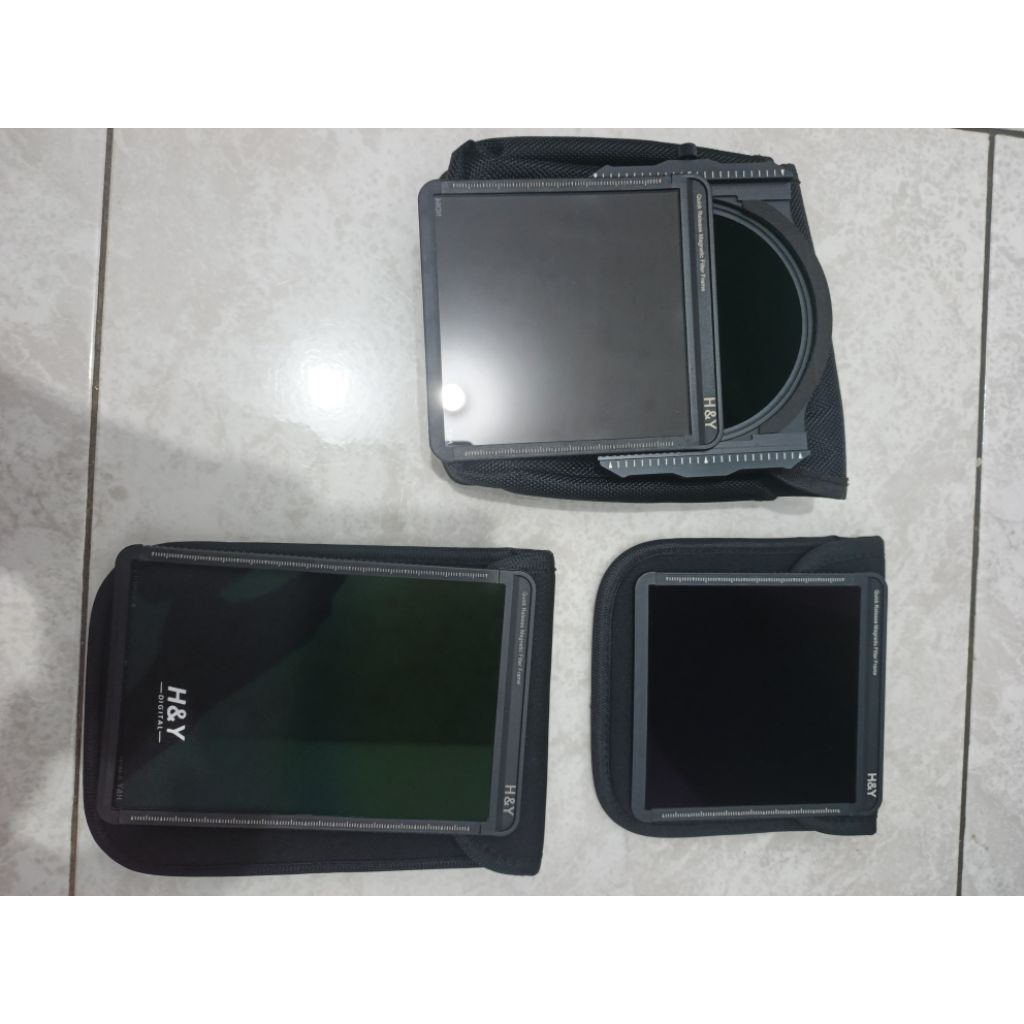 Filter H&Y,  Holder, Filter CPL,  ND 64, ND 1000, GND 1.2