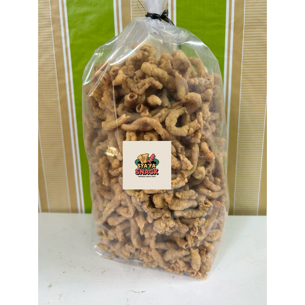 kripik usus ayam,1000g,renyah,gurih,murah,1kg