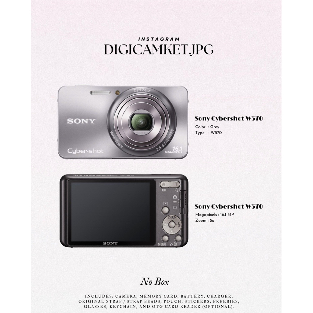 digicam sony cybershot w570 grey