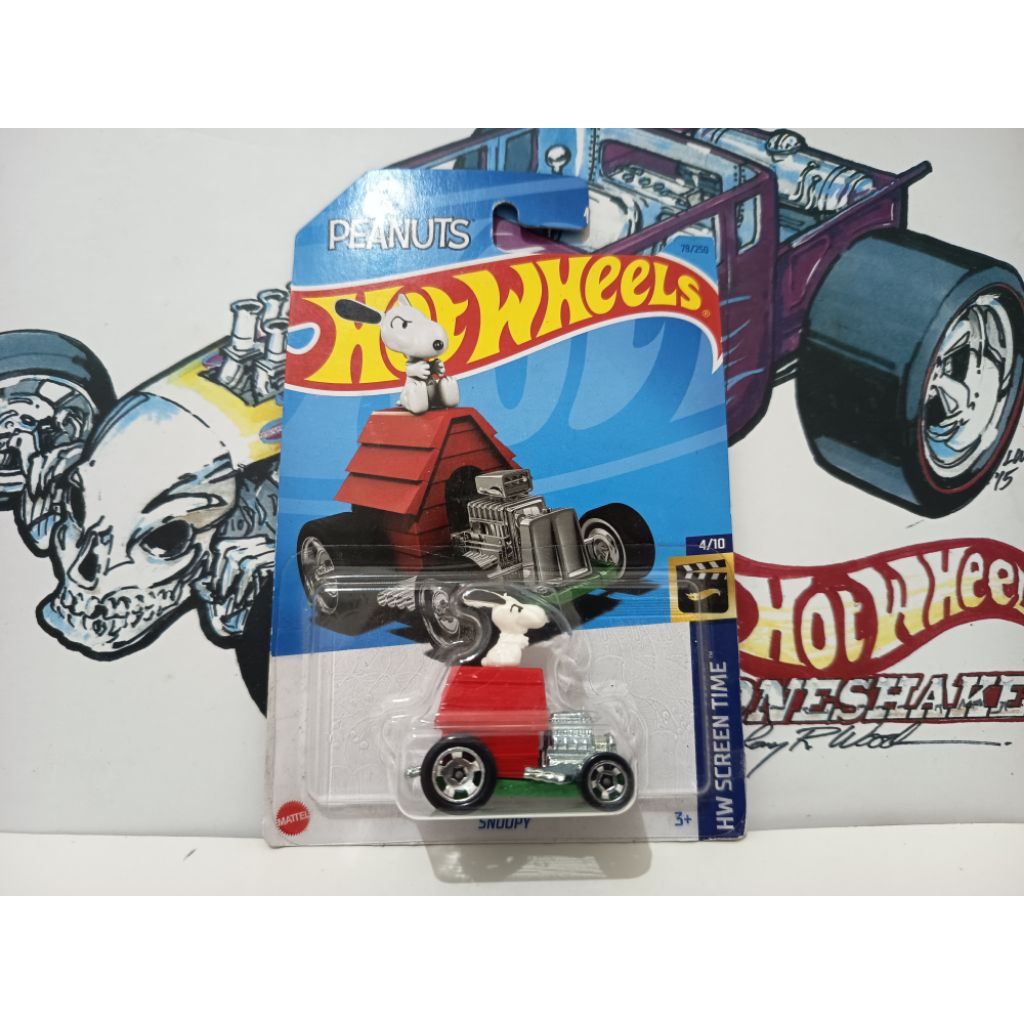 hotwheels peanuts snoopy hw screen time