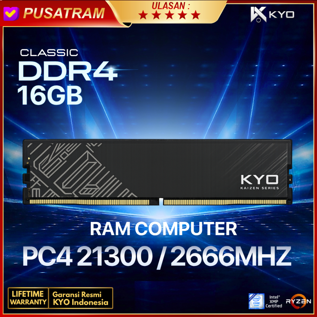 RAM PC KAIZEN DDR4 16GB 21300 / 2666 MHz RAM PC DDR4 16GB 2666 MHz RAM COMPUTER DDR4
