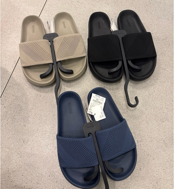 slipon sandal cowok unisex selop zara pnb bestseller  39-45 freepaperbag originalstore |jastip_titip