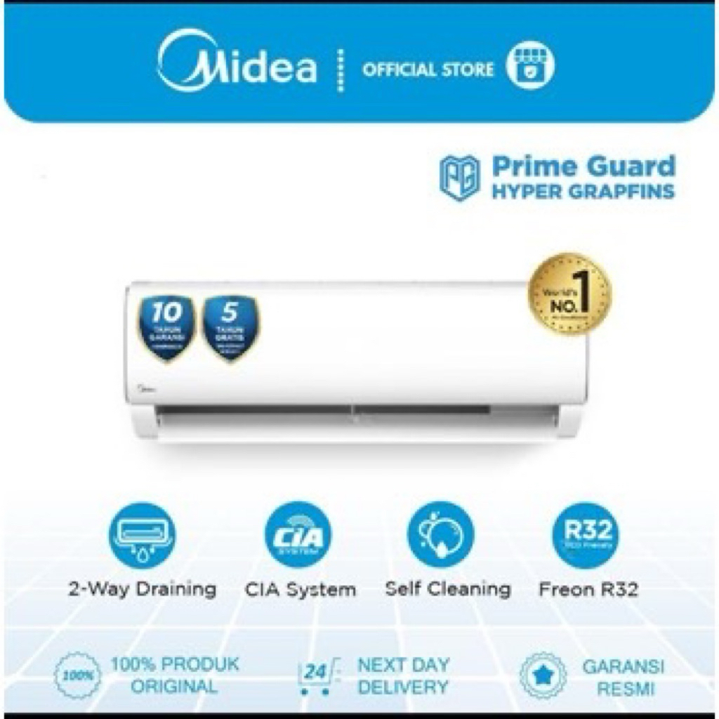 PROMO AC MIDEA 1/2 PK MSAF-05CRN
