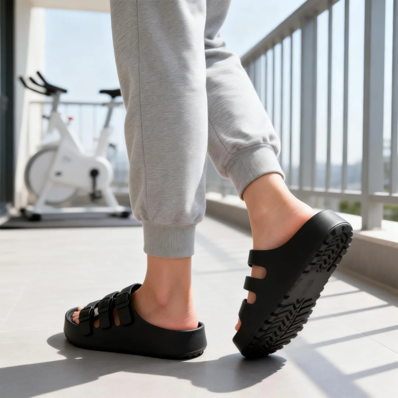Sandal Perempuan Korea Style Elegan Terbaru 2026 Sandal Wanita Teplek Empuk Karet Sandal Wanita Eleg