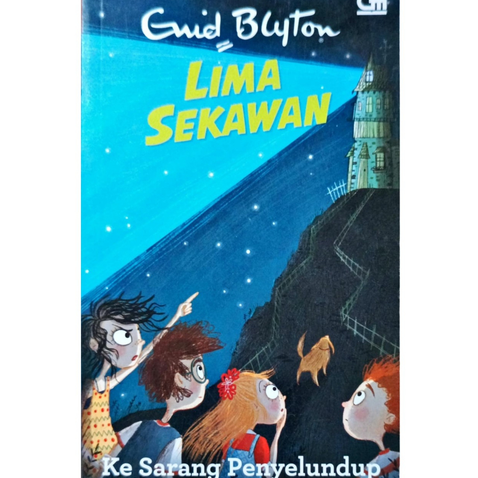 Lima Sekawan Ke Sarang Penyelundup (Cet. baru 2023) Enid Blyton Gramedia Preloved
