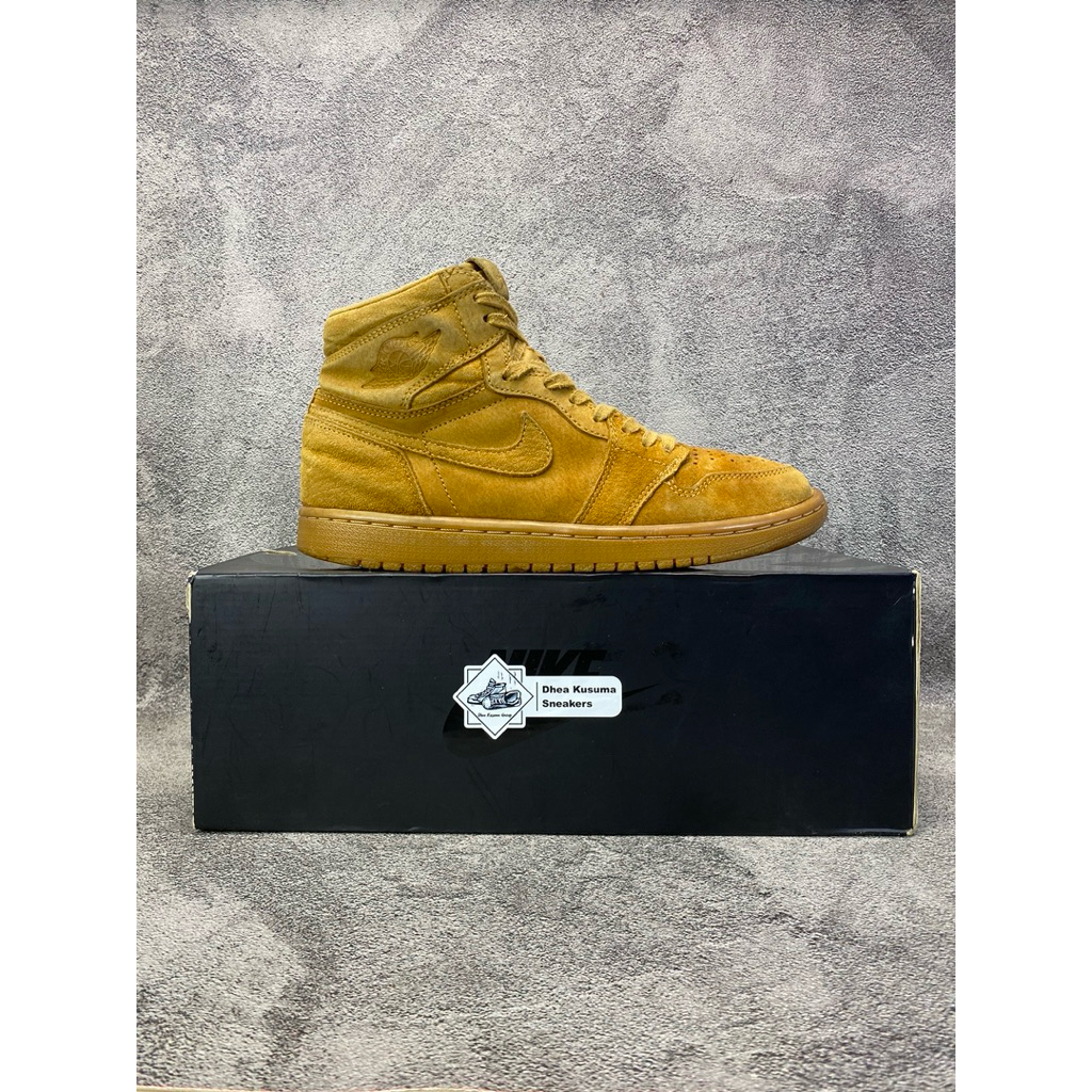Sepatu Second Air Jordan 1 Retro High OG 'Wheat'  Size 41 Original Guarantee 100%
