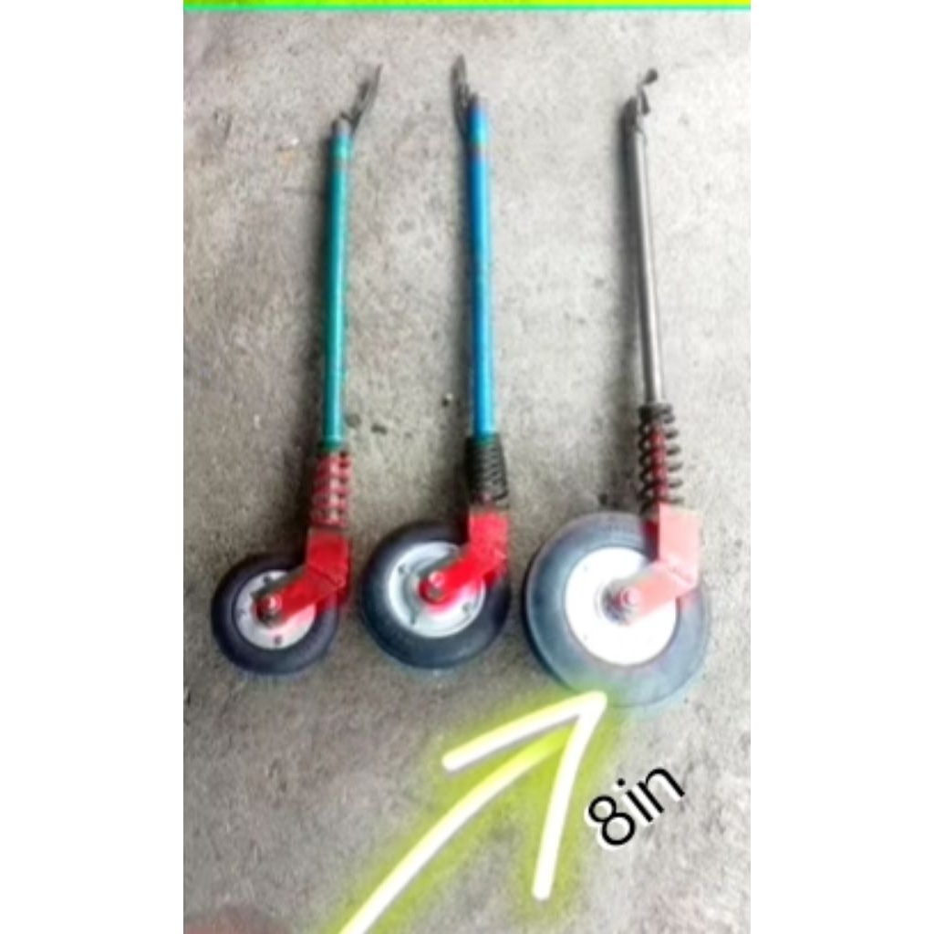 1 pcs roda belakang gerobak dorong atau gletrek 8in ban mati