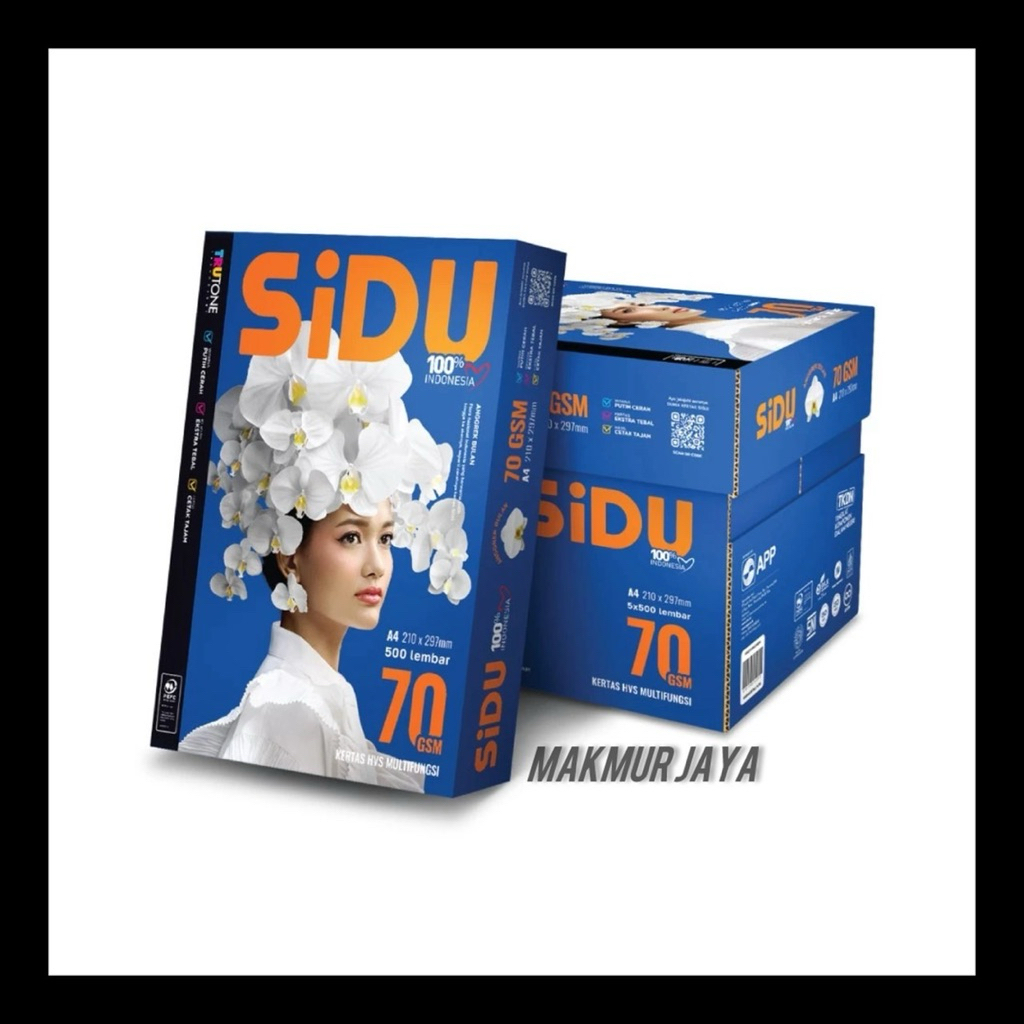 Kertas HVS SIDU A4 70 Gr - SiDU Kertas Fotocopy 70 GSM A4