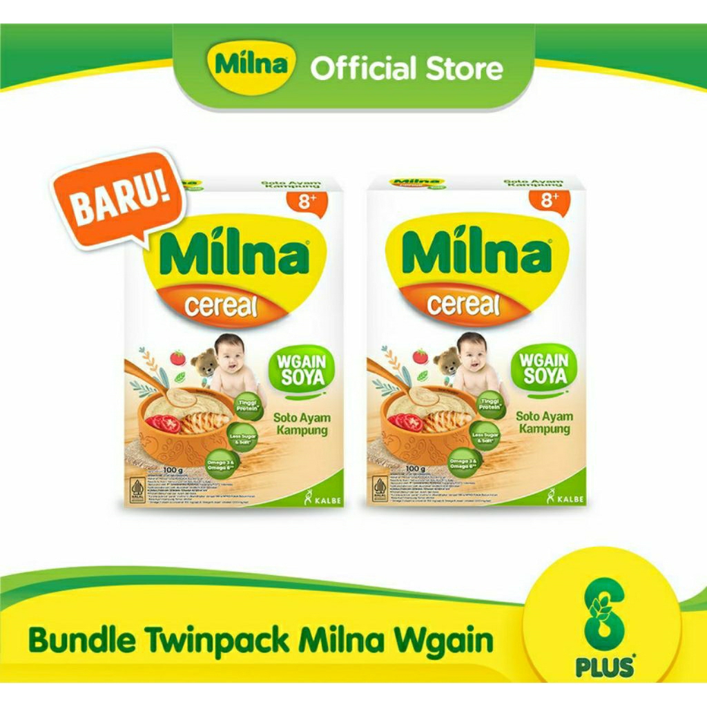 Bundle Twinpack Milna Wgain Soya Soto Ayam Kampung 8+