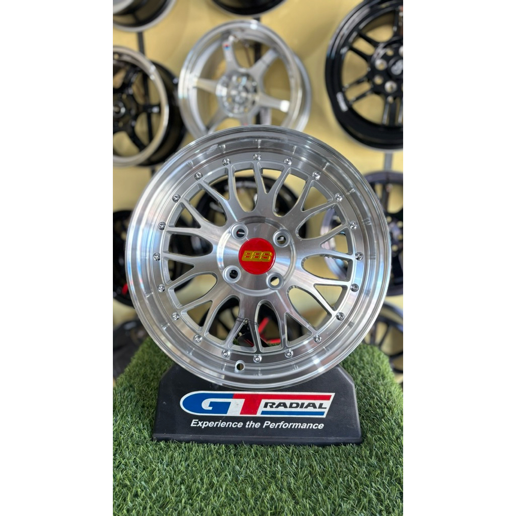 velg BBS LM r15 4x100pcd lebar6,5 et42 full polish by jf luxury