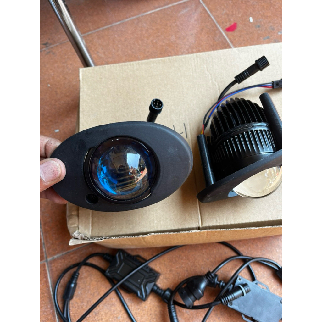 foglamp OVAL brio mobilio 3 warna biled projector ssetting baut depan