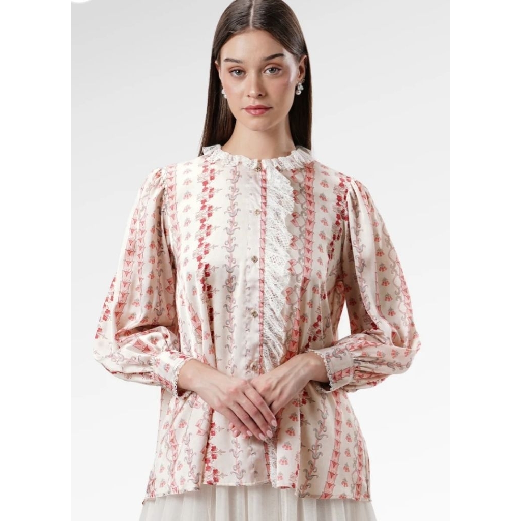 Benang Jarum The Regal Ruffle Shirt - Sungold
