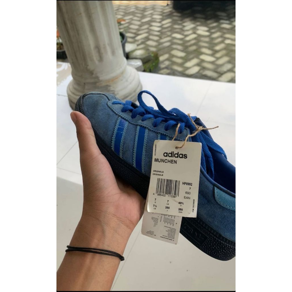 sepatu Adidas Munchen blue paradise sz40