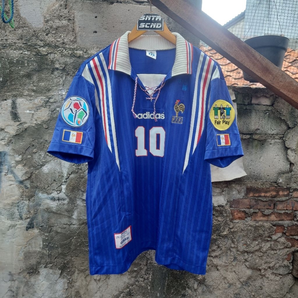 Jersey France Home Euro 1996 Zidane Original Adidas