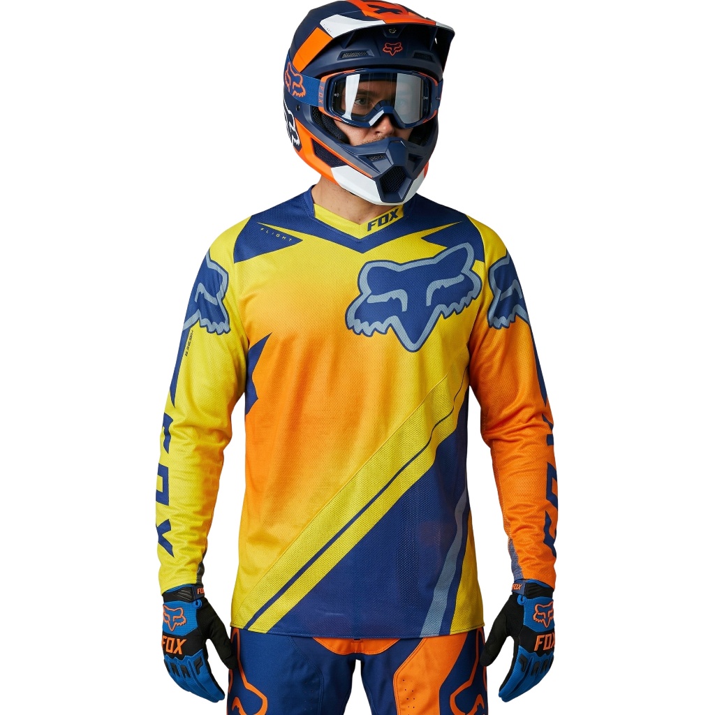 Fox 360 Flight Yellow Jersey Original Jersey Motocross Trail Dewasa