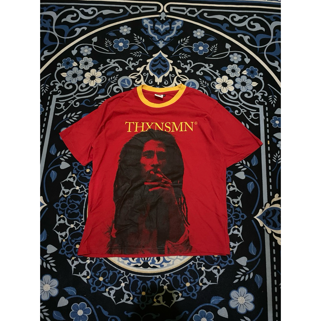 T-SHIRT BOB MARLEY RED THANKSINSOMNIA