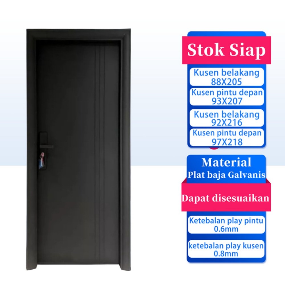 PINTU BAJA CUSTOM 8036-9 UKURAN 890X2135 PINTU UTAMA/ PINTU KAMAR