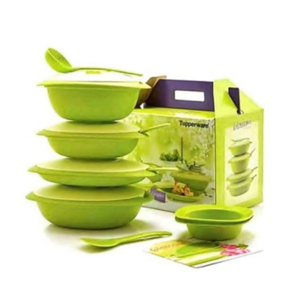 TUPPERWARE BLOSSOM HIJAU SET