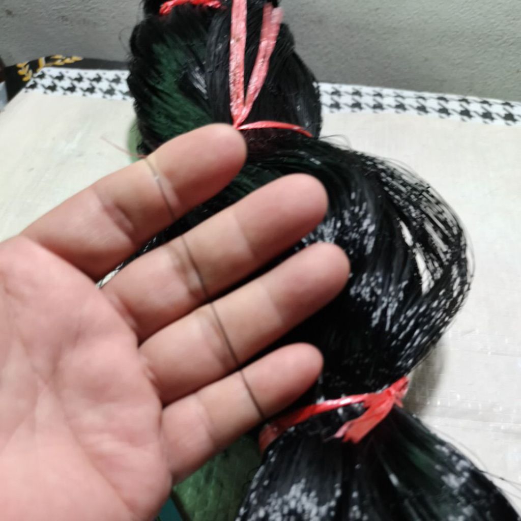 025 jaring burung hitam 4 inch tinggi 7 meter, jaring saja