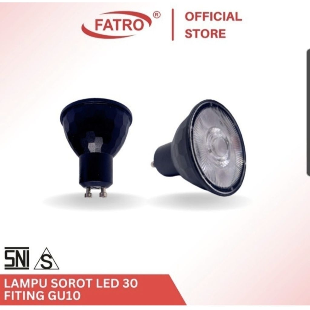 Lampu Halogen 220v 7Watt 7w 2700k Fitiing Gu10 GU 10 Fatro (Harga Perpcs)