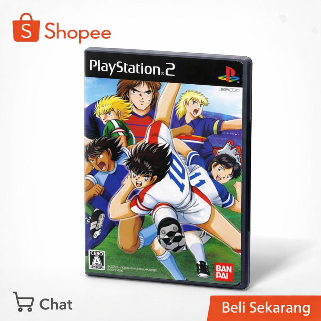 Kaset ps2 Captain Tsubasa game sepak bola anak-anak PlayStation 2 Kapten Subasa PS 2