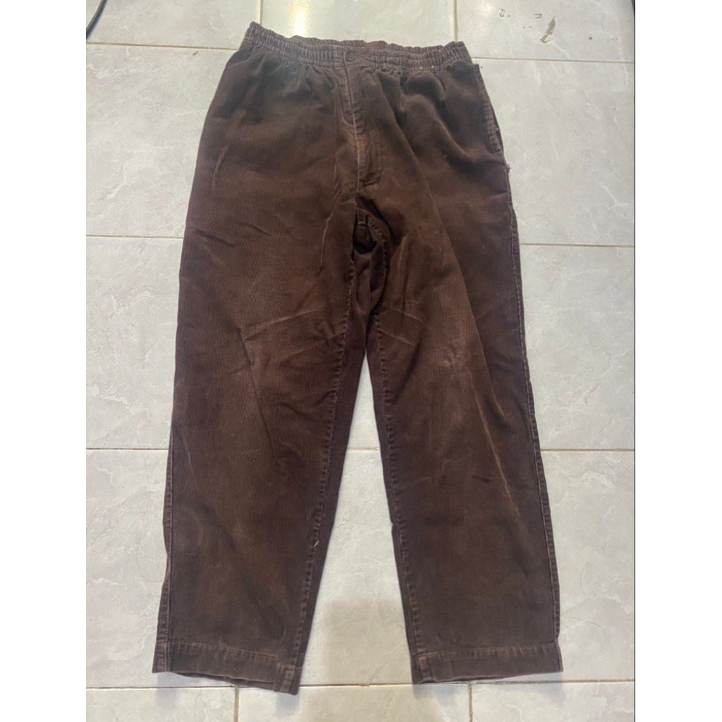 [Prelove / Second Hand] Celana panjang corduroy cokelat Size M