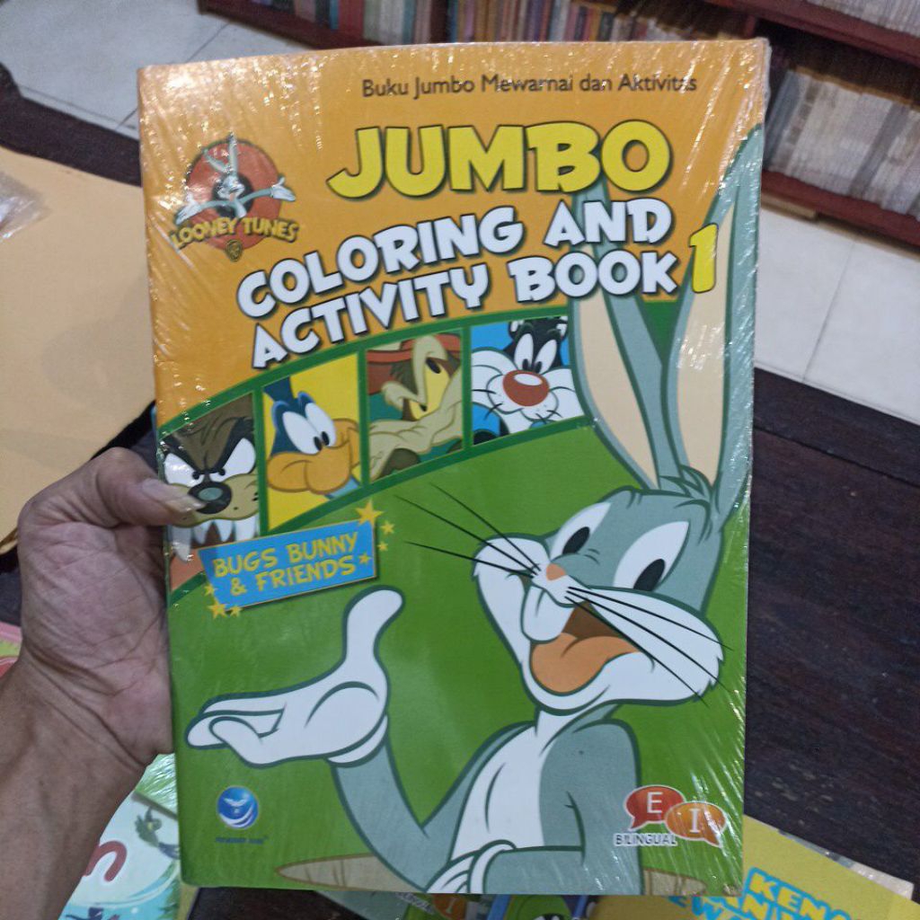 Jumbo Coloring and Activity Bookshop 1 - Bugs Bunny & Friends - Buku Anak Dialektika Kids