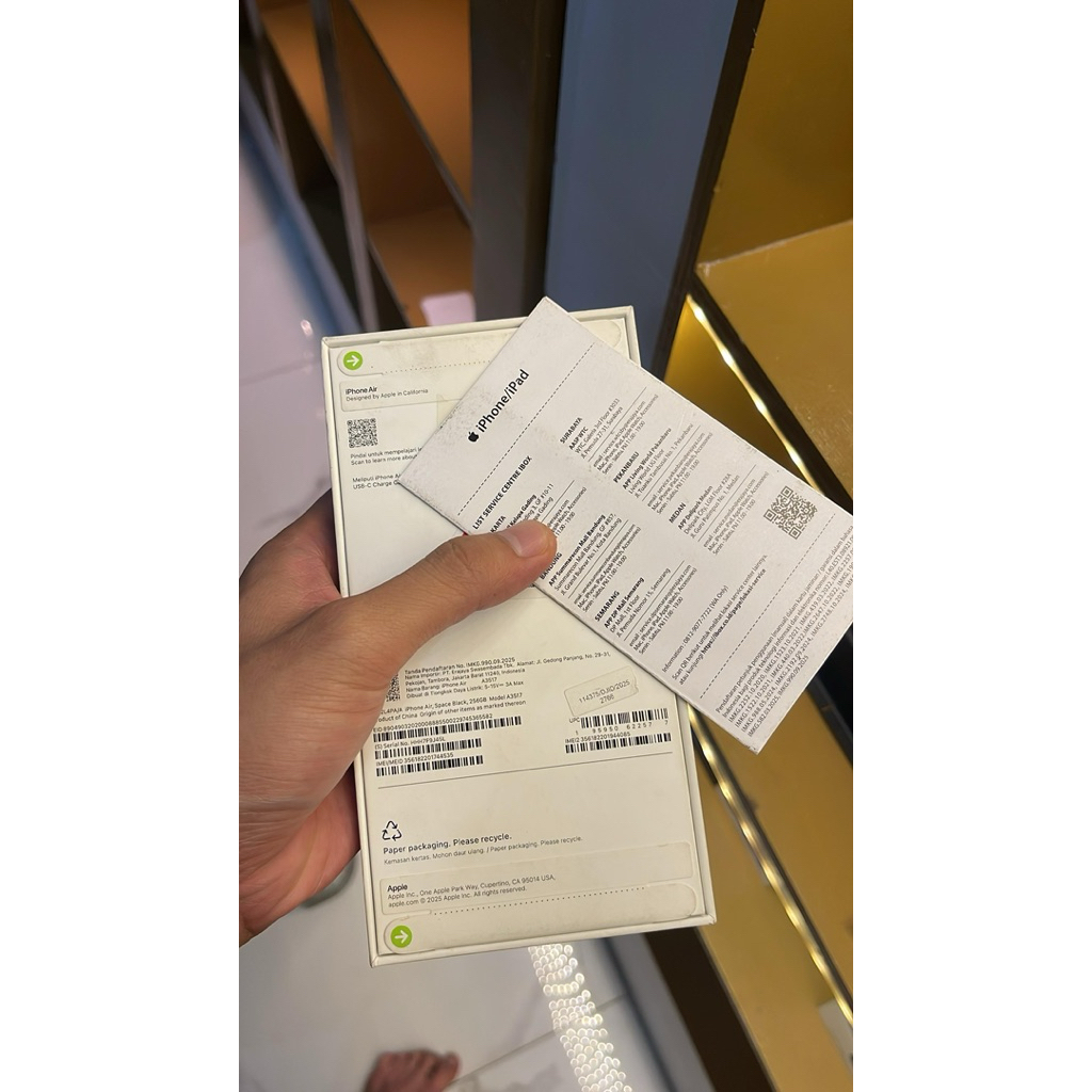 iphone 17 air ibox new nota terlampir 18jt