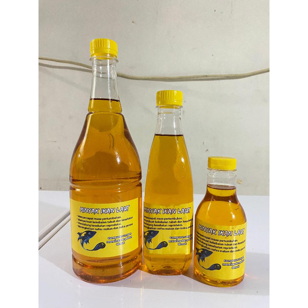minyak ikan laut bening campuran pakan ikan pelet unggas dan anabul