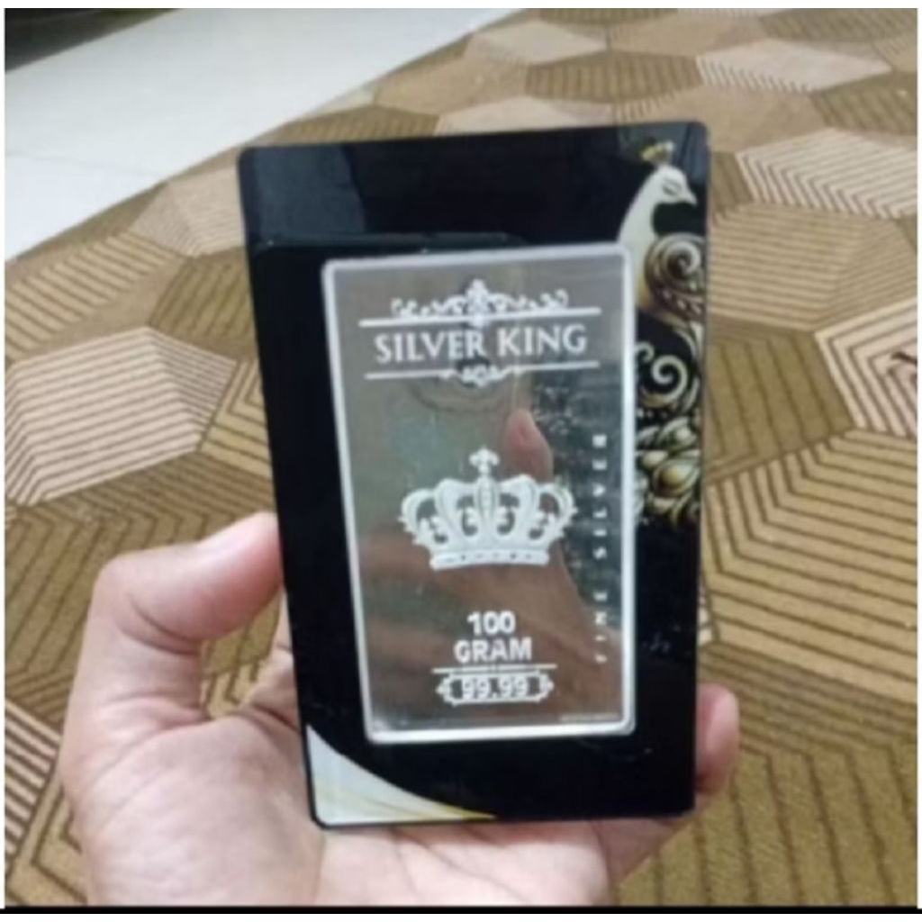 perak batangan silverking 100 gram bersertifikat