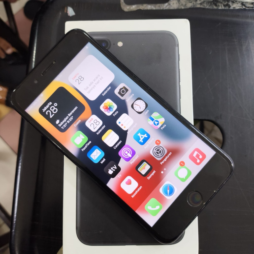 Iphone 7 plus 128gb second resmi ex ibox fullset termurah