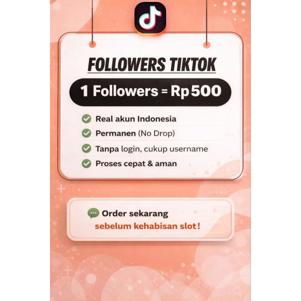 JASA FOLLOWERS TIKTOK