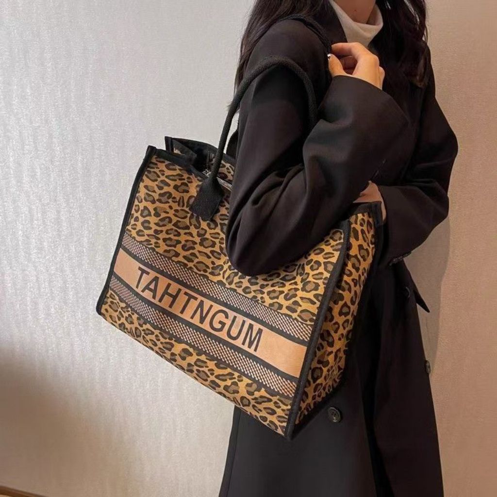 Cetakan macan tutul New Vacation  Women’s Bag/Tas Wanita  /Tas Pantai Impor T0062