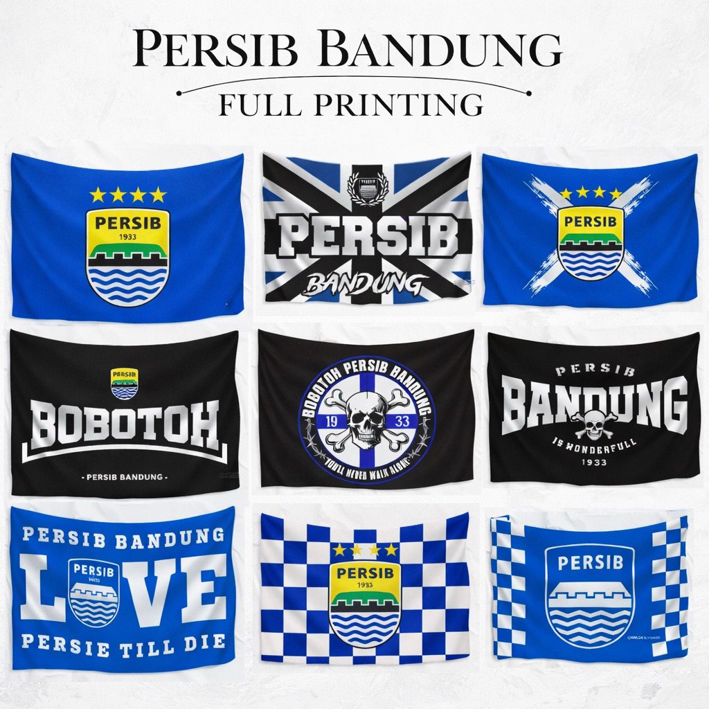 BENDERA FULL PRINTING PERSIB BANDUNG | BENDERA PERSIB BANDUNG JUMBO