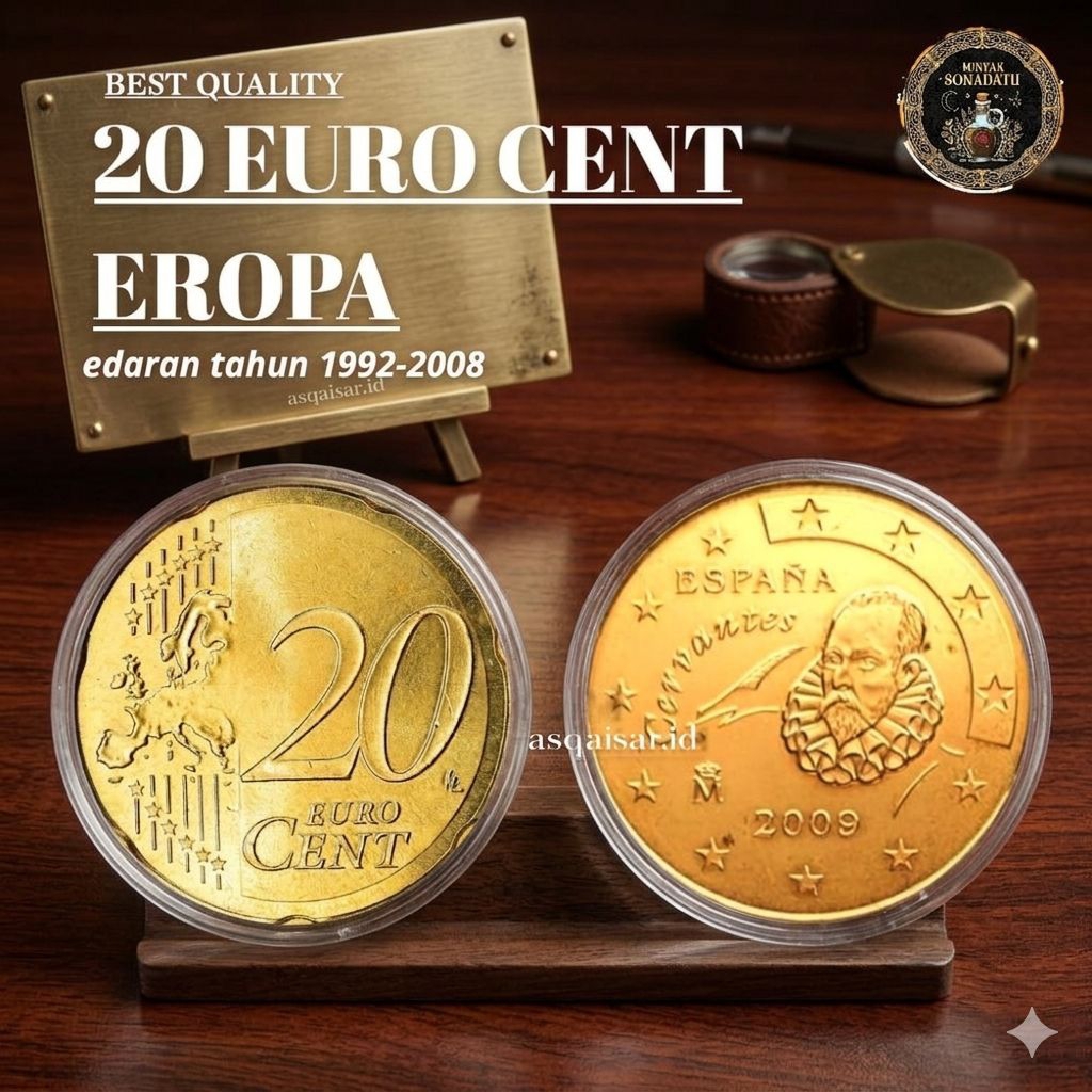 Koin Euro Cent 20 Euro Cent - Koin Euro Cent Spanyol , Euro Cent Jerman Euro Cent Belanda Euro Cent 