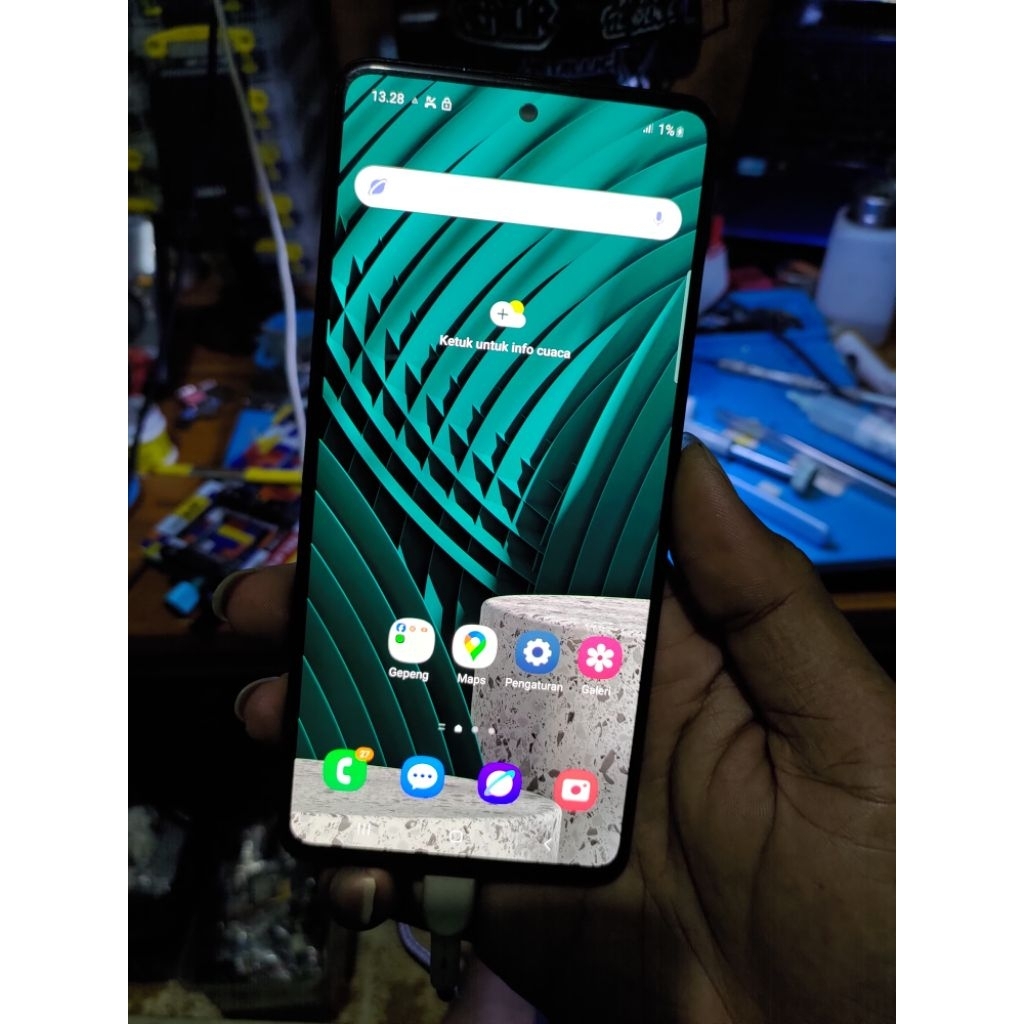 LCD samsung A51 original copotan