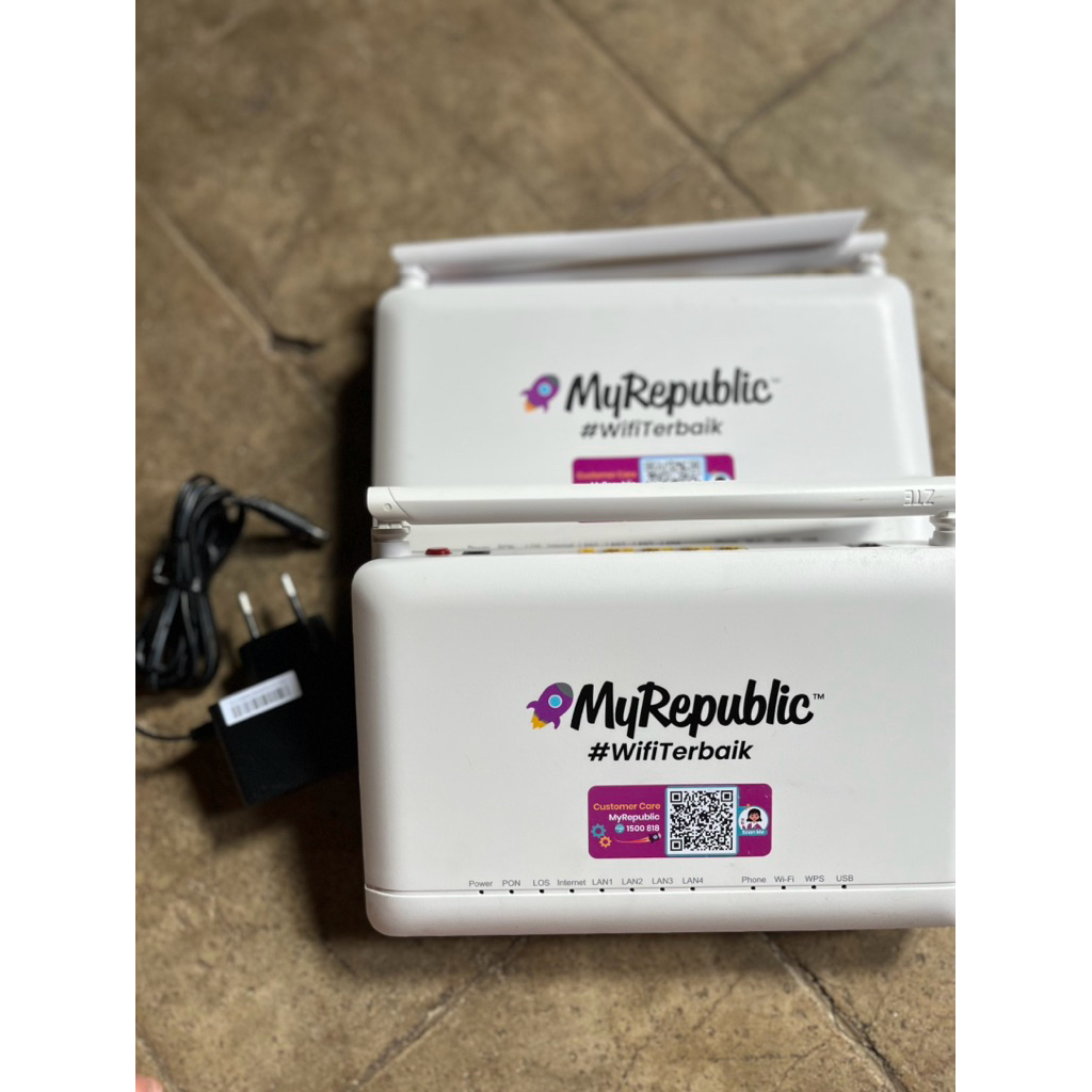 MyRepublic ONT MODEM ROUTER F670L APC KONEKTOR HIJAU WiFi Terbaik dengan Fitur Power PON LOS Interne